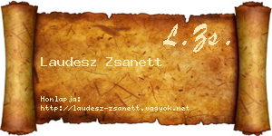 Laudesz Zsanett névjegykártya